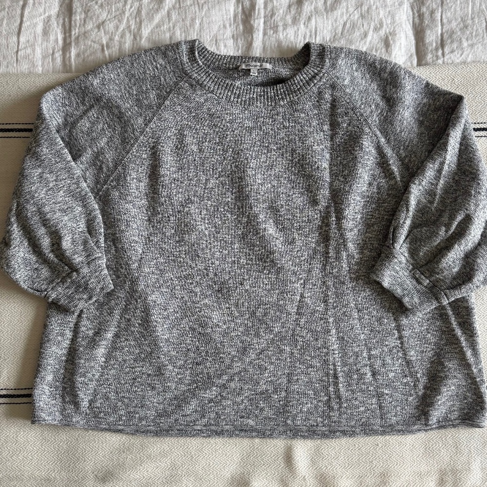 Madewell marled gray sweatshirt